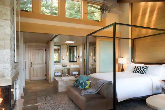 south west private jet hotel with bathroom