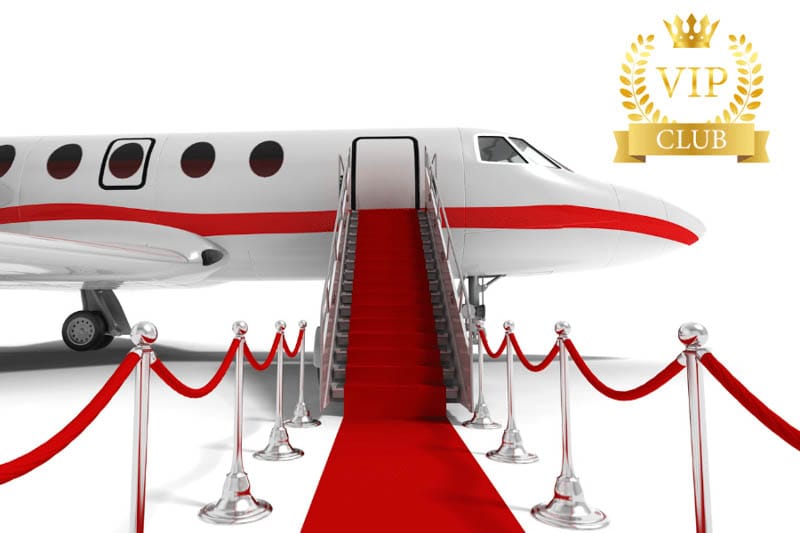 Private jet with a red carpet on the VIP club for the extra eyes photo tour.